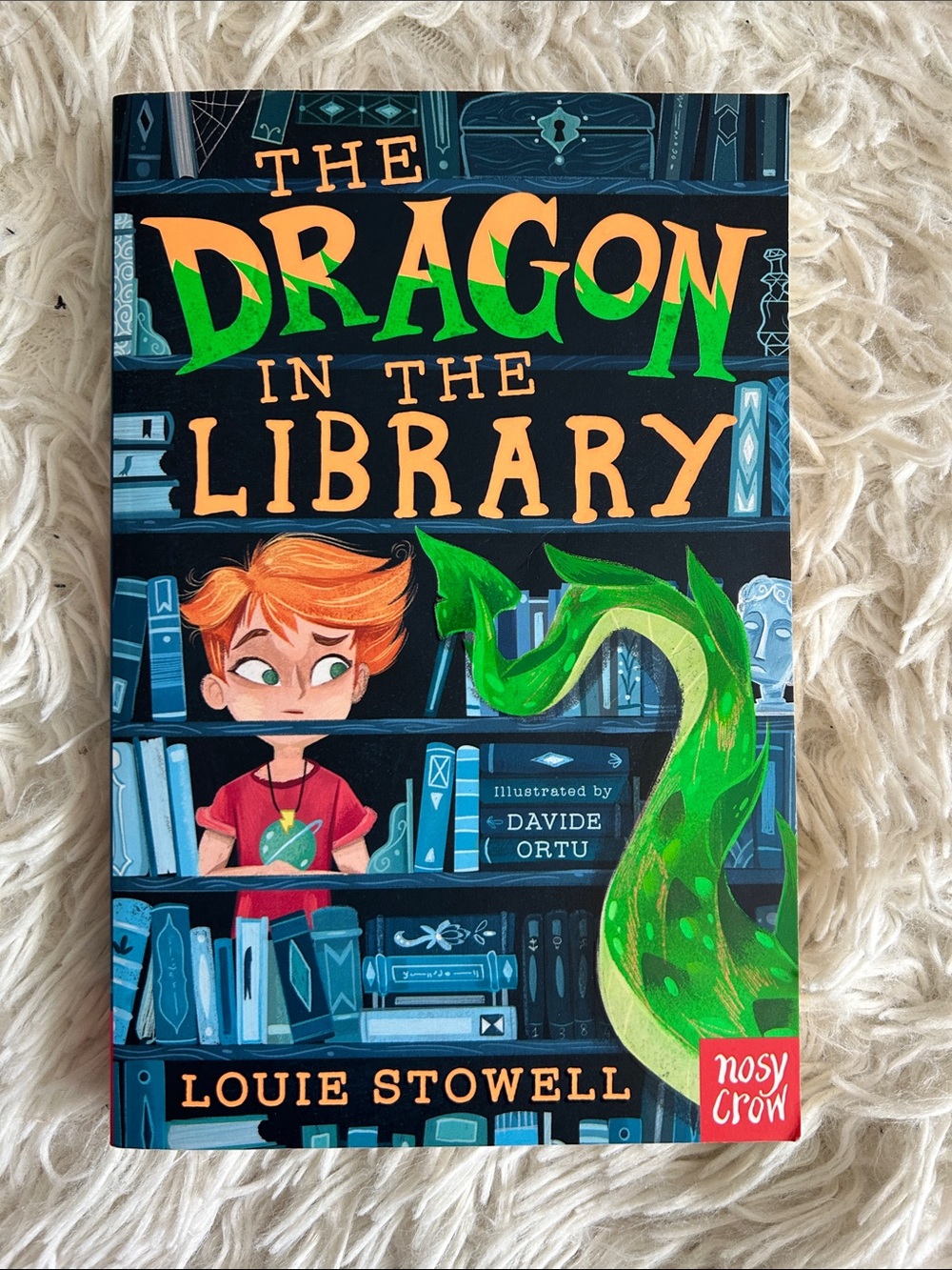 The Dragon in the Library by Louie Stowell, paper back early chapter book